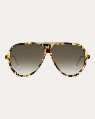 Isabel Marant Women's Havana & Goldtone Aviator Sunglasses In Brown