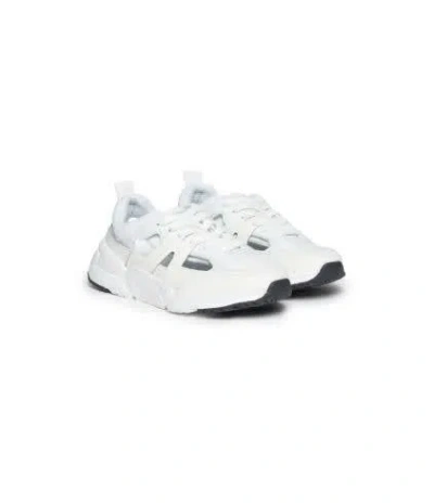 Diesel Kids' S-millenium Lace-up Sneakers In White