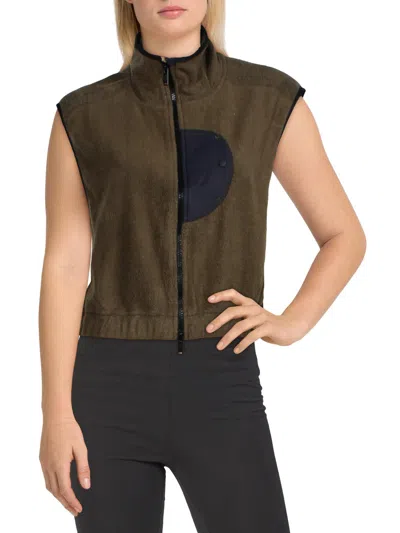 Fp Movement By Free People Base Camp Womens Sherpa Fitness Vest In Brown