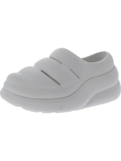 Ugg Sport Yeah Womens Wedge Slip On Sandals Shoes In White