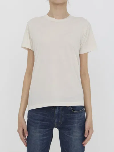 The Row Blaine Cotton T-shirt In Ivory