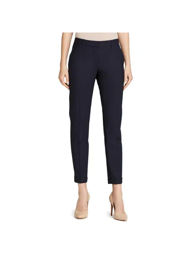 Theory Testra 2b Womens Wool Lined Dress Pants In Blue