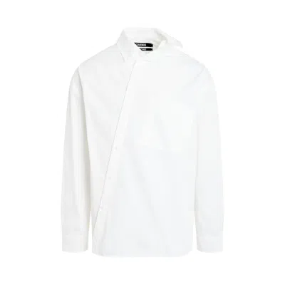 Jacquemus Cuadro Asymmetric Shirt In White