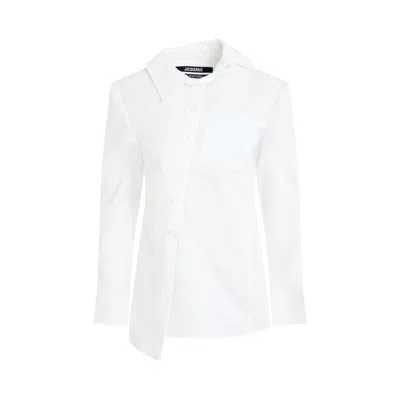Jacquemus Pablo Asymmetric Shirt In White