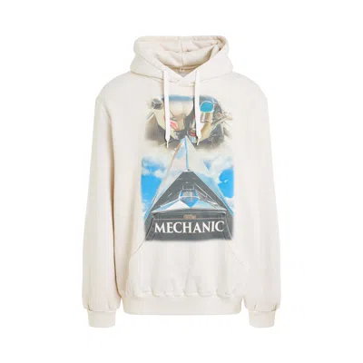 Doublet Android Print Hoodie In Neutral