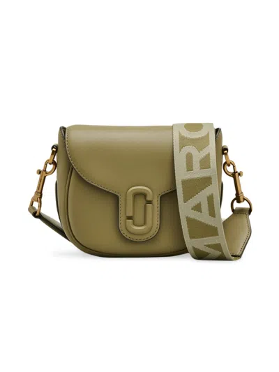 Marc Jacobs The J Marc Small Saddle Bag In 333 Light Moss