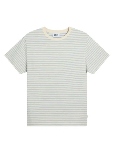 Krost Stripe Cotton T-shirt In Blue
