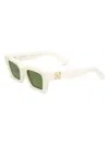 Off-white Men's Virgil 145mm Square Sunglasses In White