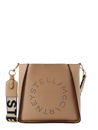 Stella Mccartney Stella Logo Shoulder Bag In Beige
