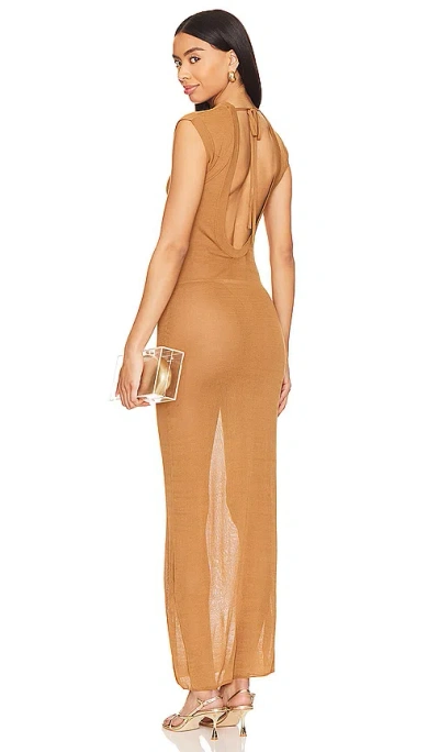 Camila Coelho Canella Dress In Tan