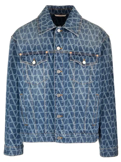 Valentino Toile Iconographe Jacket In Blue