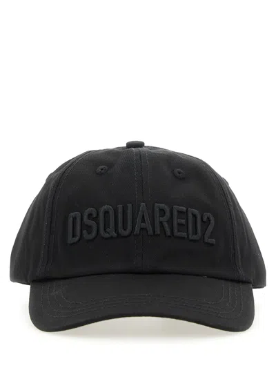 Dsquared2 Baseball Hat With Logo In Nero