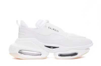 Balmain B-bold Sneakers In White