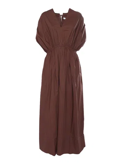 Ballantyne Midi Dress In Brown