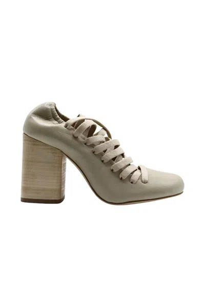 Lemaire Laced Pump 90 Shoes In Nude & Neutrals