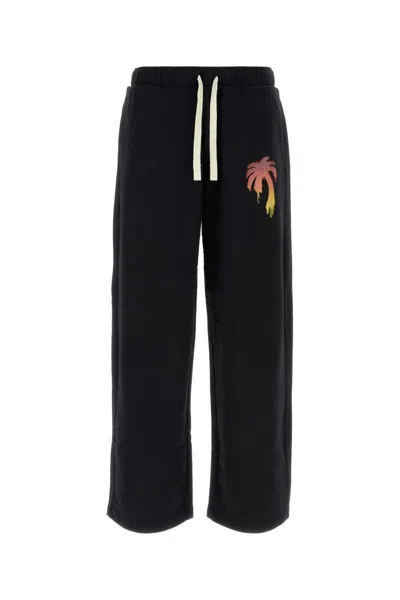 Palm Angels Loose Sweatpants In Black