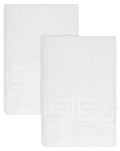 Ozan Premium Home 2pc Milos Greek Key Pattern Bath Towel Set