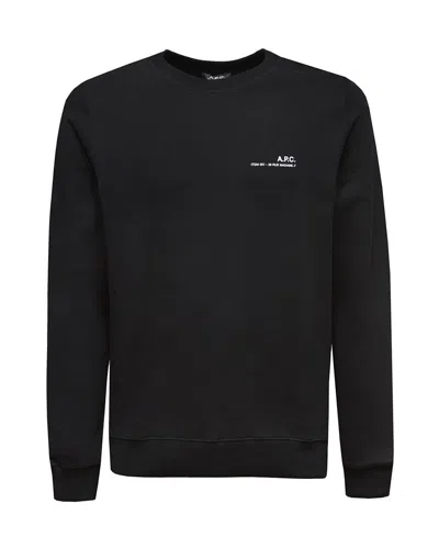 Apc A.p.c. Sweatshirt With Logo In Black