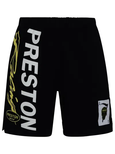 Heron Preston Black Cotton Bermuda Shorts