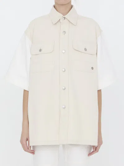 Stella Mccartney Beige Denim Cotton Shirt