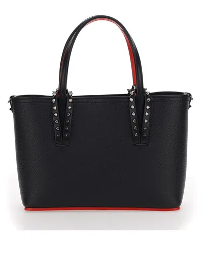 Christian Louboutin Cabata Handbag In Black/black
