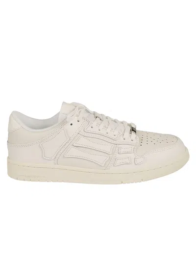 Amiri Skel Logo Detailed Low Top Trainers In White