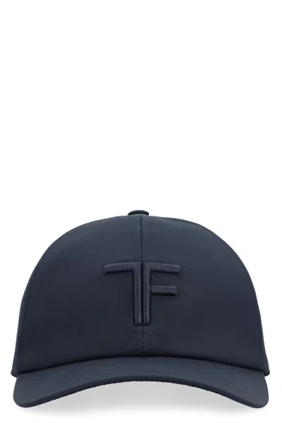 Tom Ford Logo Embroidery Baseball Cap In Blue