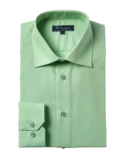Blu Non-iron Dress Shirt In Green