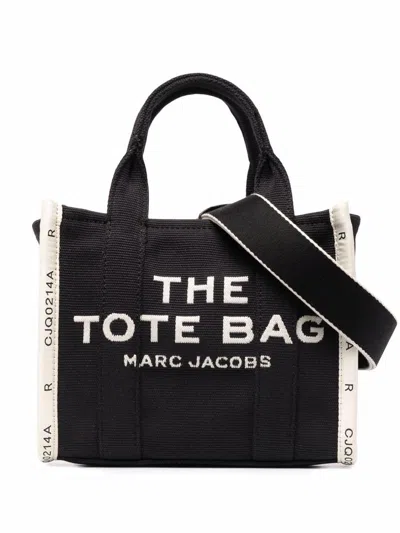 Marc Jacobs The Jacquard Small Tote Bag In Black