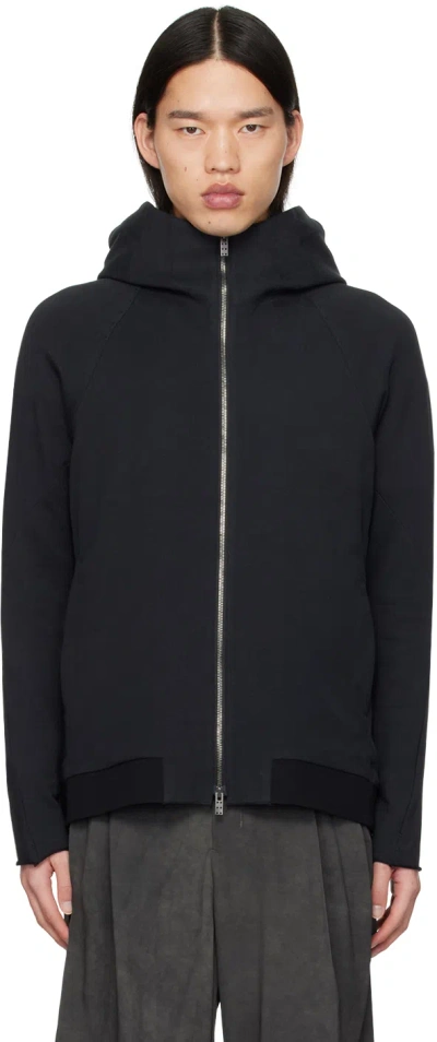 Devoa Black Zip Hoodie