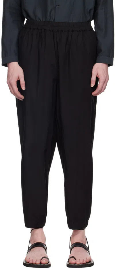 Toogood Black 'the Acrobat' Trousers In Flint