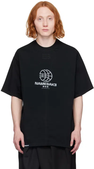 Namesake Black Sava Team T-shirt In Black Globe