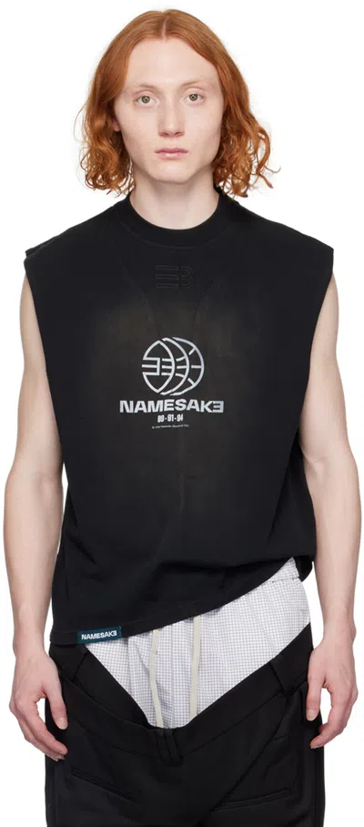 Namesake Black Sava Team Tank Top In Euphoric Black