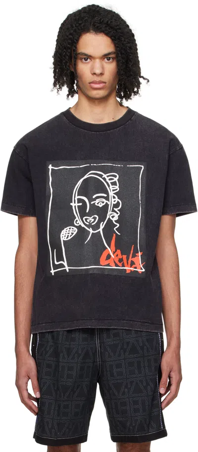 Deva States Black Print T-shirt