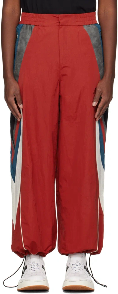 Ader Error Red Paneled Track Trousers