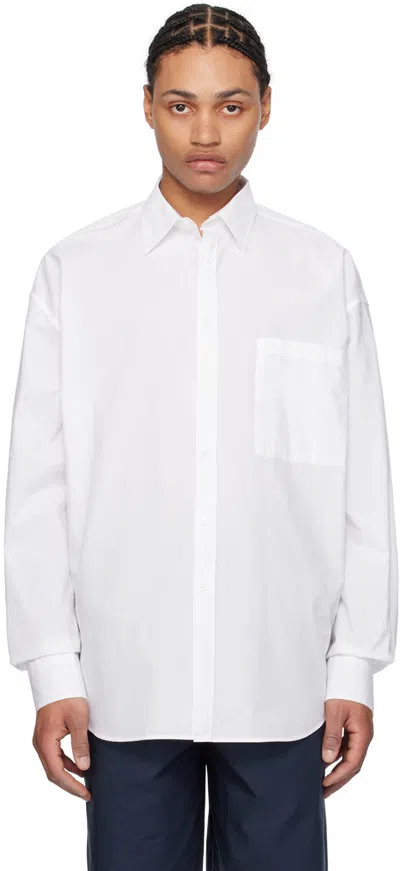 The Frankie Shop White Matthias Shirt In Whitw