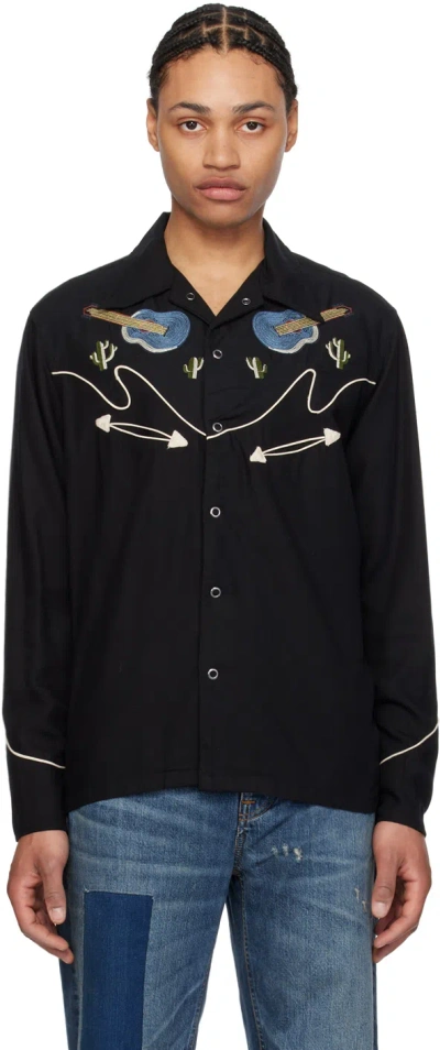 Nudie Jeans Black Gonzo Shirt