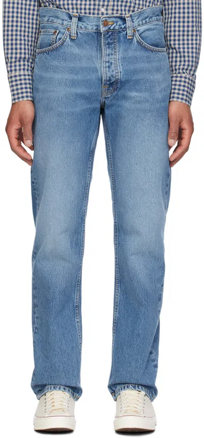 Nudie Jeans Blue Rad Rufus Jeans In Indigo Blues