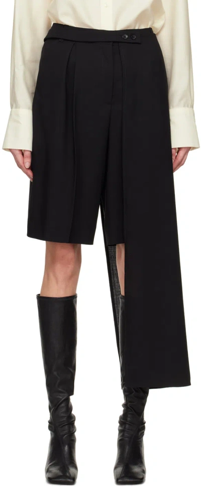 La Collection Black Yoko Midi Skirt