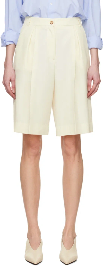 La Collection Off-white Frankie Shorts In Off White