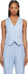 Staud Brett Vest In Periwinkle