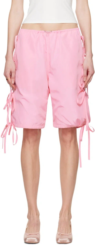 Sandy Liang Pink Mason Shorts In 632 Pink