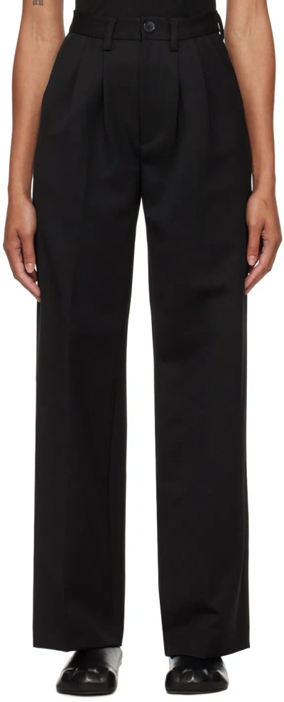 Anine Bing Black Carrie Trousers