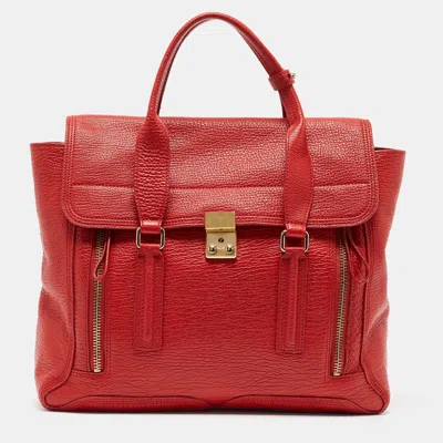 Pre-owned 3.1 Phillip Lim / フィリップ リム Red Leather Large Pashli Satchel