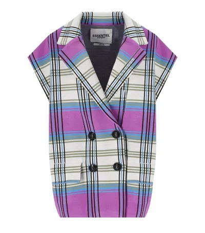 Essentiel Antwerp Fequin Multicolored Sleeveless Blazer In Mehrfarbig