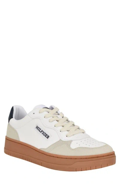 Tommy Hilfiger Men's Inkas Lace Up Fashion Sneakers In Light Grey/ White