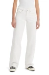 Levi's Low Loose Mid Rise Wide Leg Jeans In White