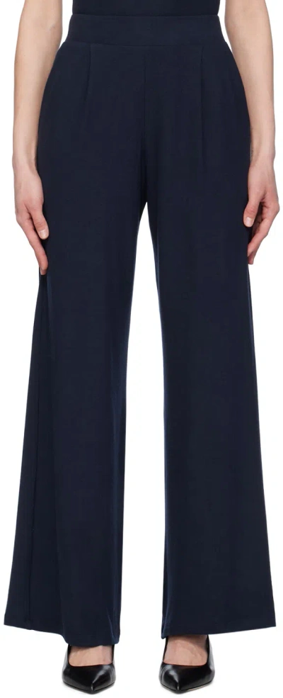 Leset Lauren Pleated Pocket Trousers Navy