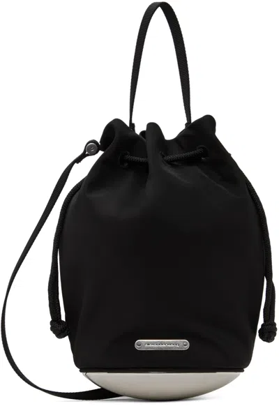 Alexander Wang Mini Dome Nylon Twill Bucket Bag In Black