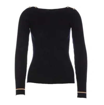 Max Mara Studio Sweaters In Black